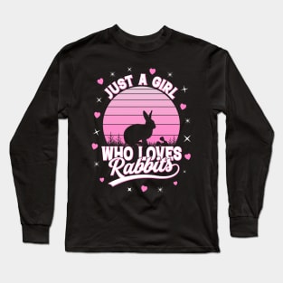 Just A Girl Who Loves Rabbits Long Sleeve T-Shirt